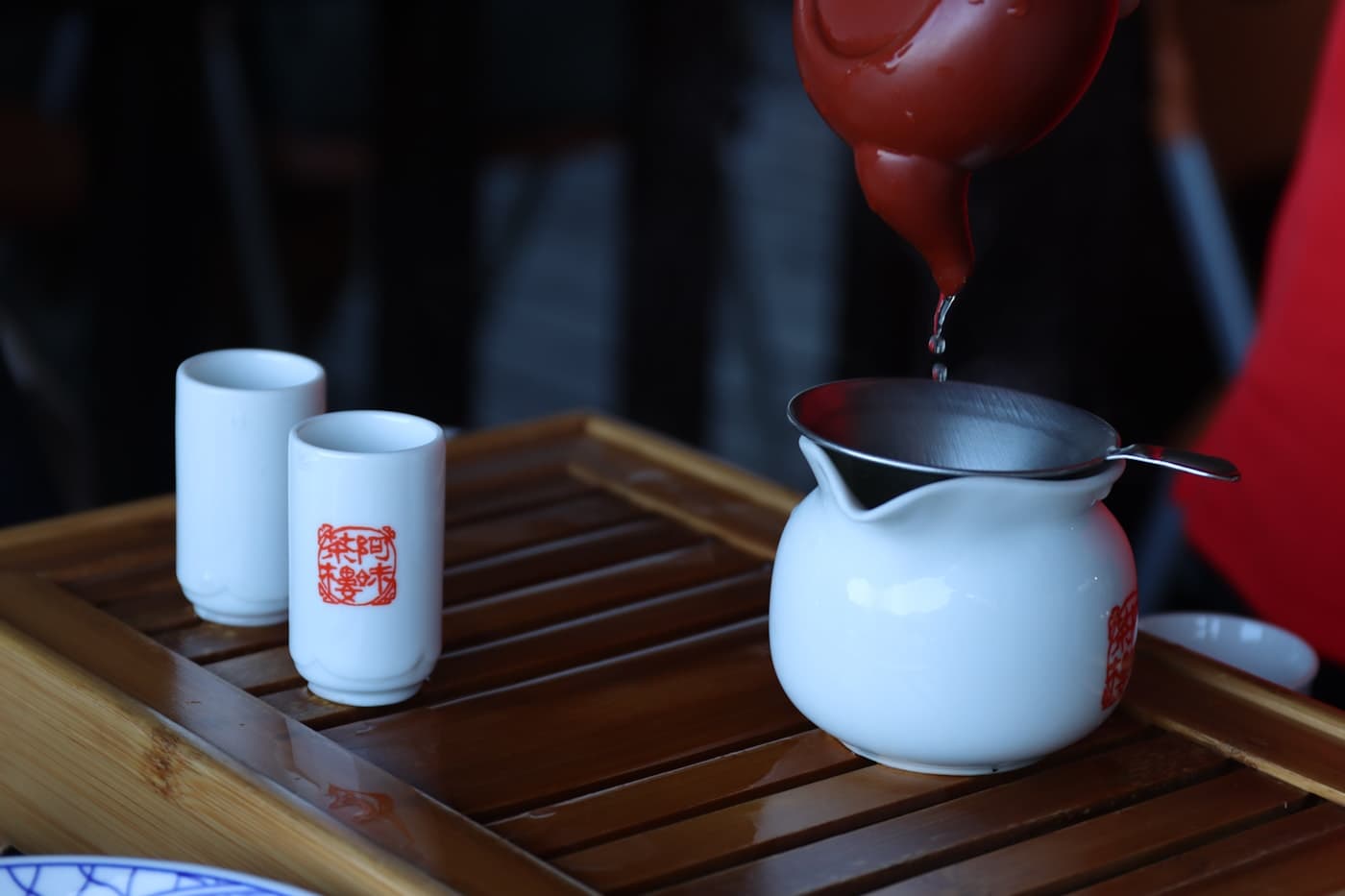 九份茶館的台灣茶席